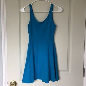 Blue skater dress